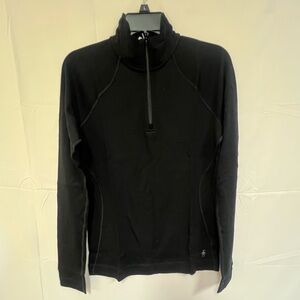 NEW SMARTWOOL Women's Classic Thermal Merino Base Layer 1/4 Zip Size: L